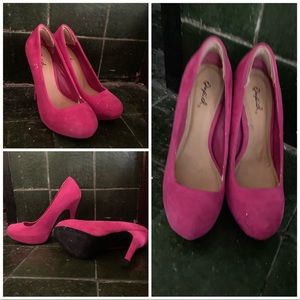Velvety Pink Heels